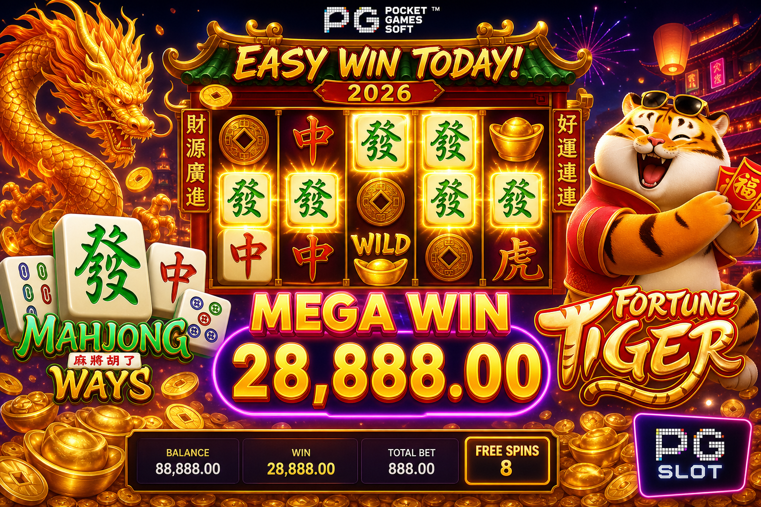 สล็อต PG แตกง่าย วันนี้ 2026 เกมไหนดี